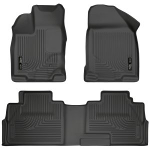 Ford Edge Floor Liners - Front + 2nd Seat - Husky Liners - WeatherBeater - Black - `07-`13 Ford Edge Floor Liners - Front + 2nd Seat - Husky Liners - WeatherBeater - Black - `07-`13
